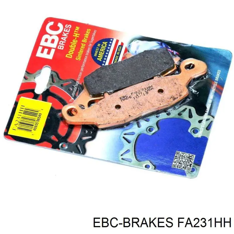 Колодки гальмівні передні, дискові FA231HH EBC Brakes