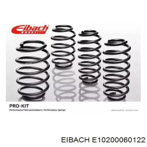 E10200060122 Eibach Комплект пружин підвіски на авто