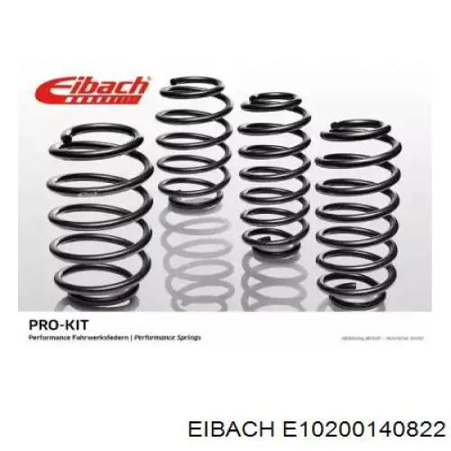E10200140822 Eibach Комплект пружин підвіски на авто