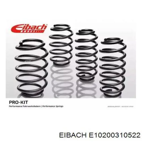 E10200310522 Eibach Комплект пружин підвіски на авто