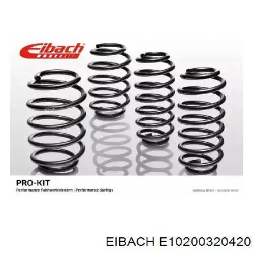 E10200320420 Eibach Комплект пружин підвіски на авто