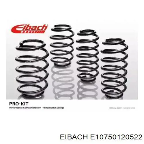 E10750120522 Eibach Комплект пружин підвіски на авто