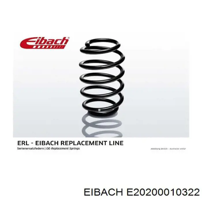 E20200010322 Eibach Комплект пружин підвіски на авто
