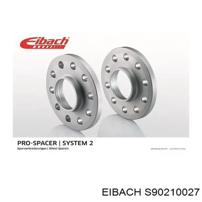 Купити S90210027 Eibach Проставки колісного диска