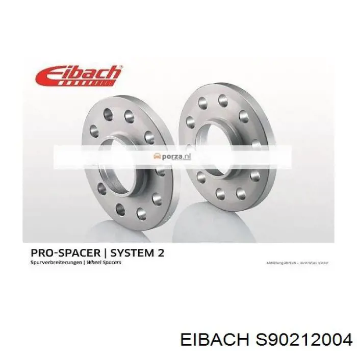 Купити S90212004 Eibach Проставки колісного диска
