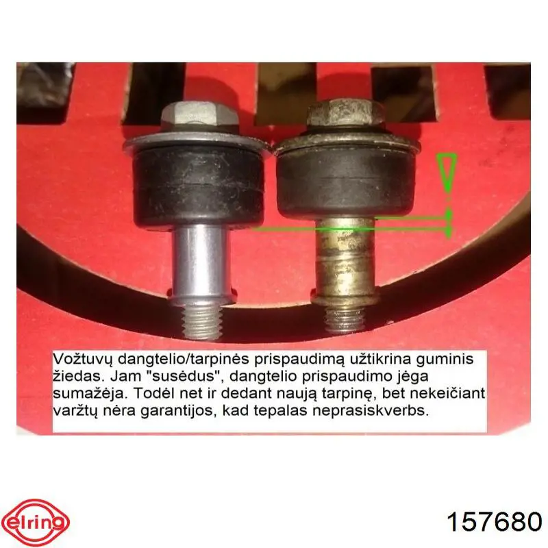 157680 Elring прокладка клапанної кришки двигуна