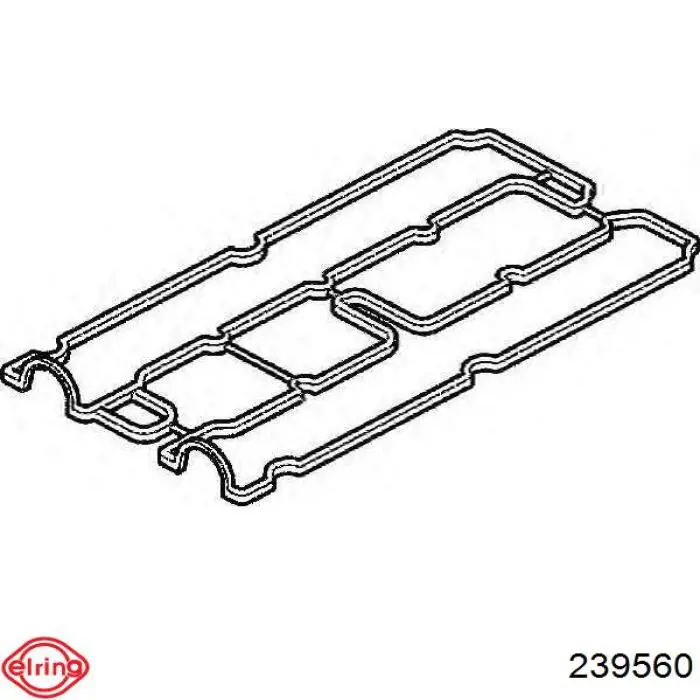 Прокладка картера (постелі) ГБЦ 239560 Elring