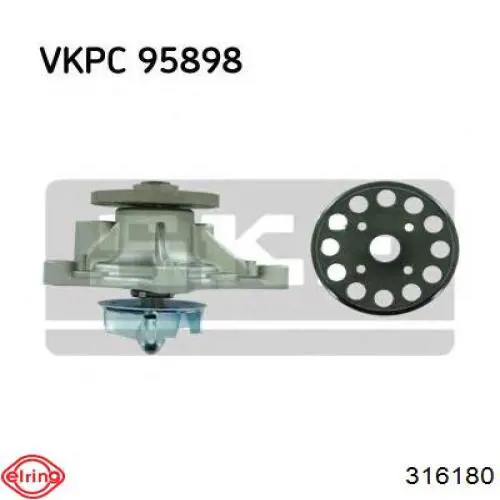 Купити P1HA026 Parts-Mall Прокладка водяної помпи