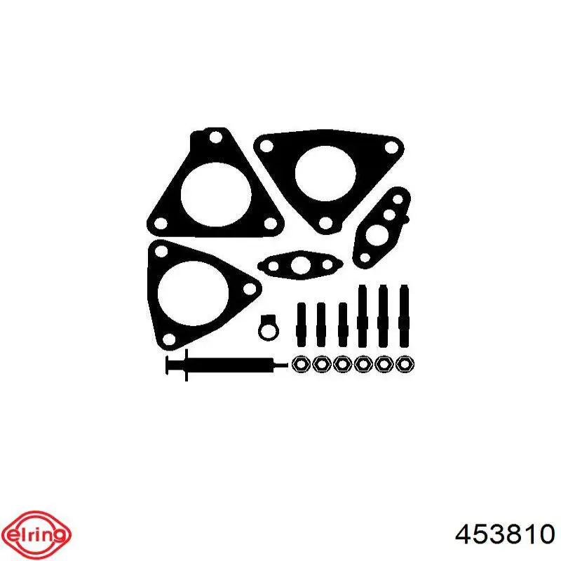 453810 Elring Прокладка турбіни, монтажний комплект