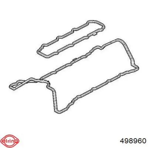 Прокладка клапанної кришки двигуна, комплект Elring 498960 ціна, від 19.81 USD