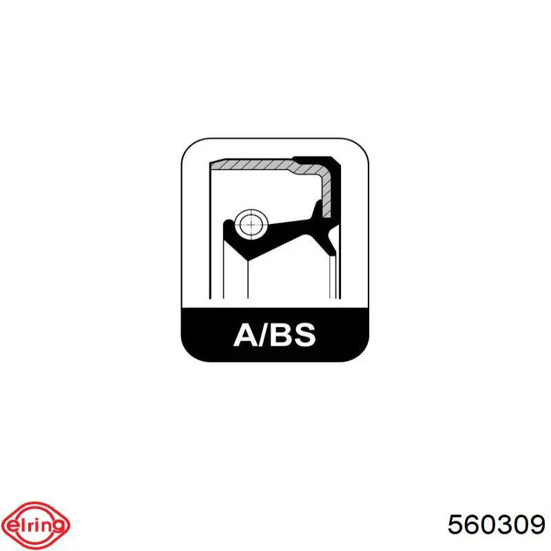 Сальник передньої маточини, внутрішній 560309 Elring