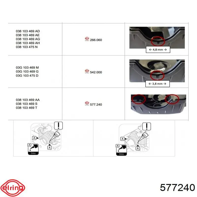 Прокладка клапанної кришки двигуна FAI RC1012S ціна, від 9.48 USD