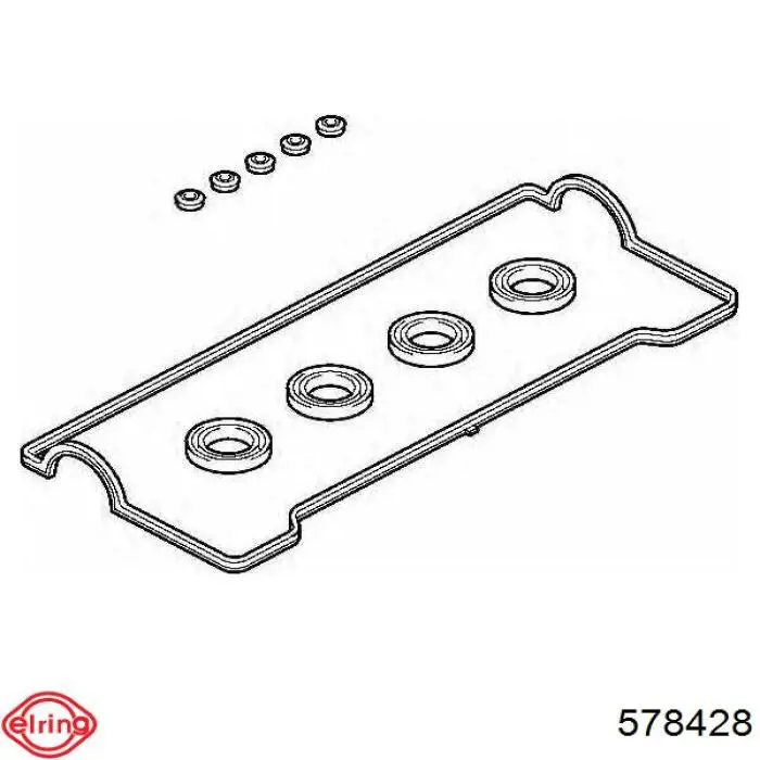Прокладка клапанної кришки двигуна Elring 578428 ціна, від 4.75 USD