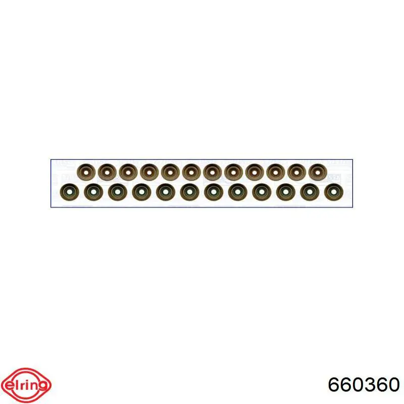 660360 Elring сальник клапана (маслознімний, випускного, комплект)