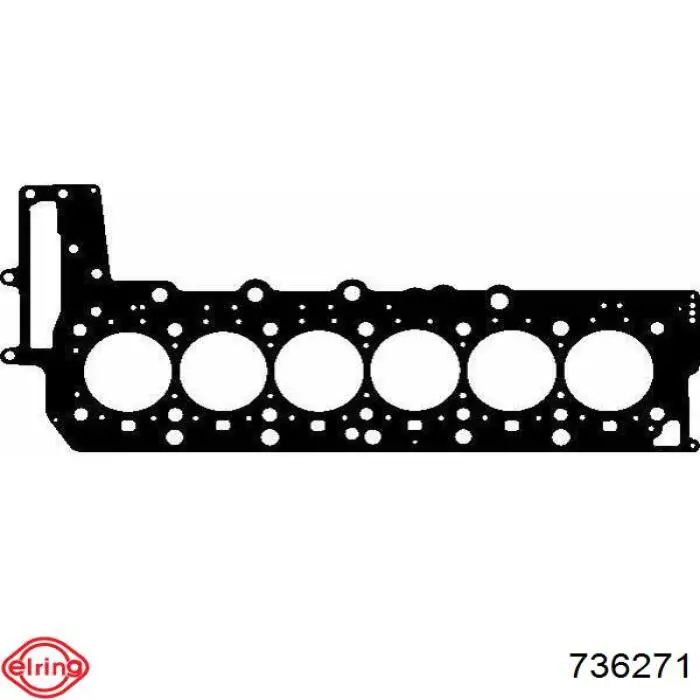 Прокладка головки блока циліндрів (ГБЦ) 736271 Elring