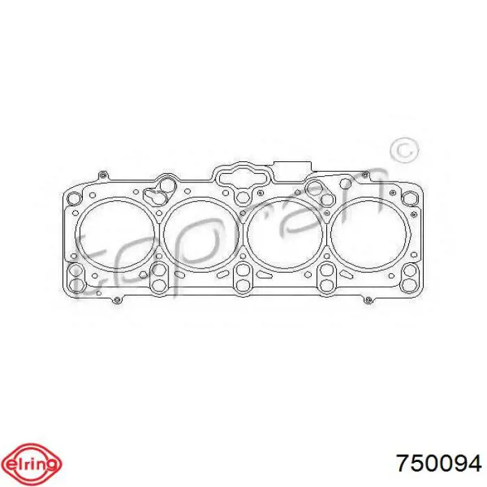 Прокладка ГБЦ 750094 Elring