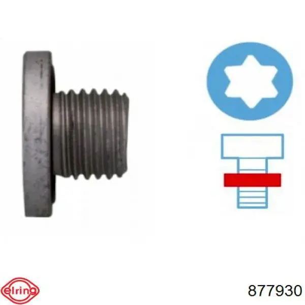 Пробка піддона двигуна Elring 877930 ціна, від 2.25 USD