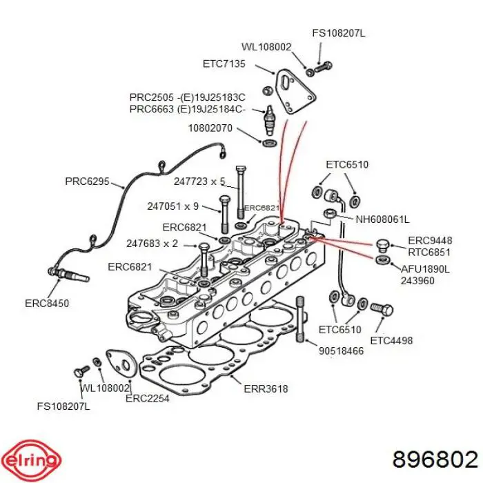 Купити ERR3618 Land Rover Прокладка ГБЦ