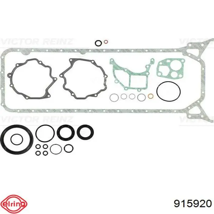 Комплект прокладок двигуна, нижній 915920 Elring