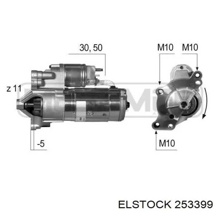 Стартер 1638126880 Peugeot/Citroen