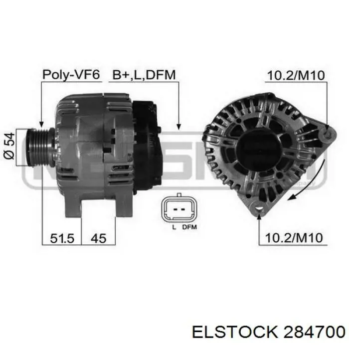 Генератор VALEO 2542693A ціна, від 111.19 USD