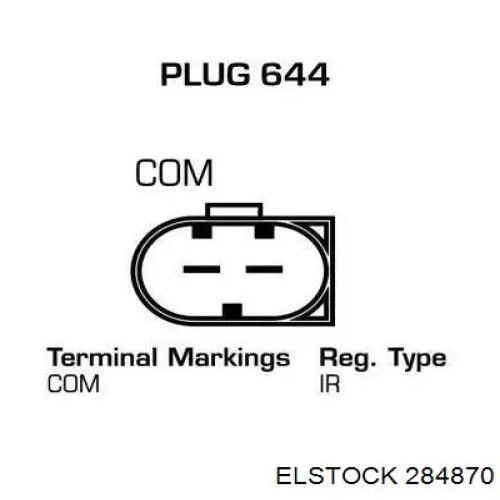 Генератор Elstock 284870 ціна, від 145.41 USD