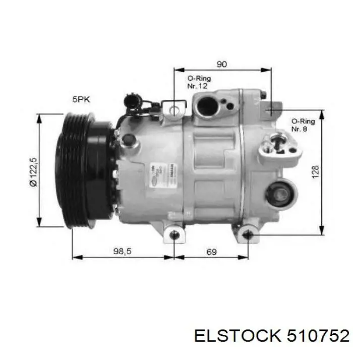 Компресор системи кондиціювання Hyundai/Kia H977012H240 ціна, від 126.83 USD