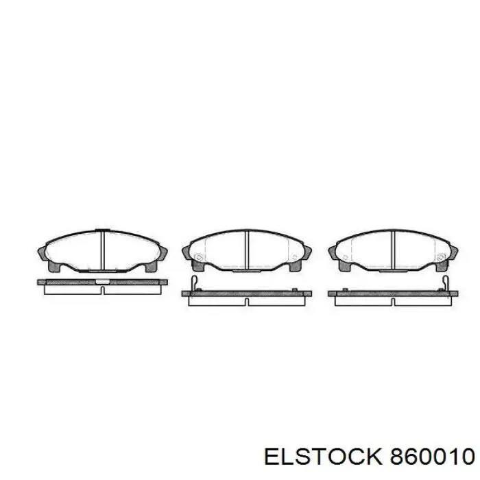 Купити 860010 Elstock Супорт задній лівий