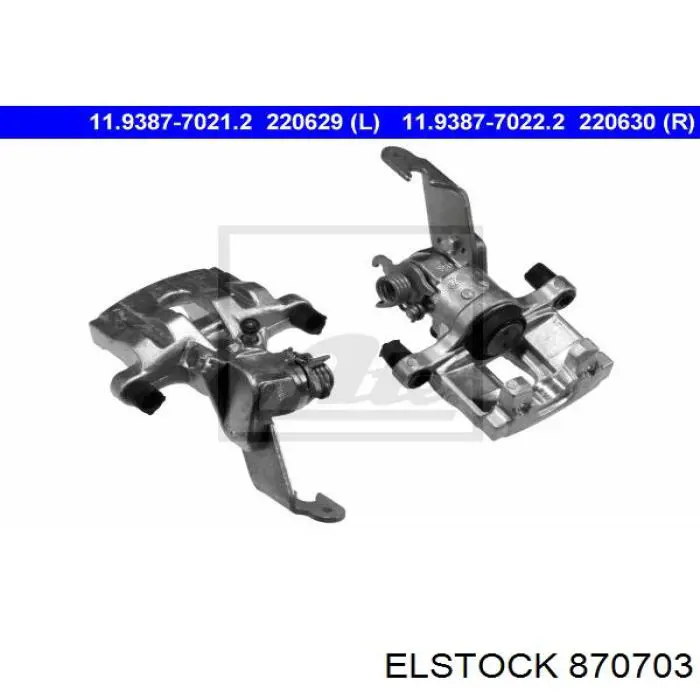 Купити 870703 Elstock Супорт задній правий