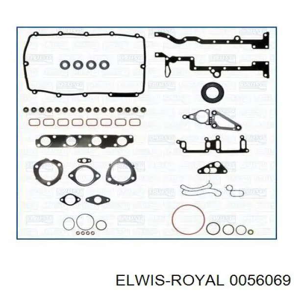 Прокладка головки блока циліндрів (ГБЦ) 0056069 Elwis Royal