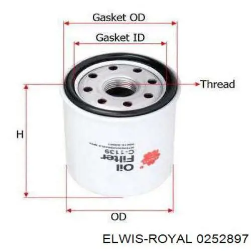 Прокладка впускного колектора 0252897 Elwis Royal