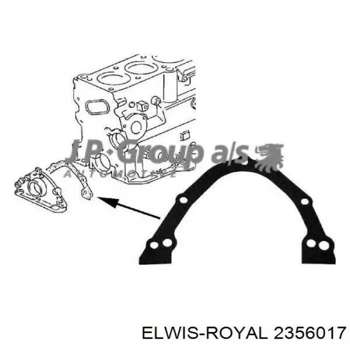 2356017 Elwis Royal прокладка передньої кришки двигуна