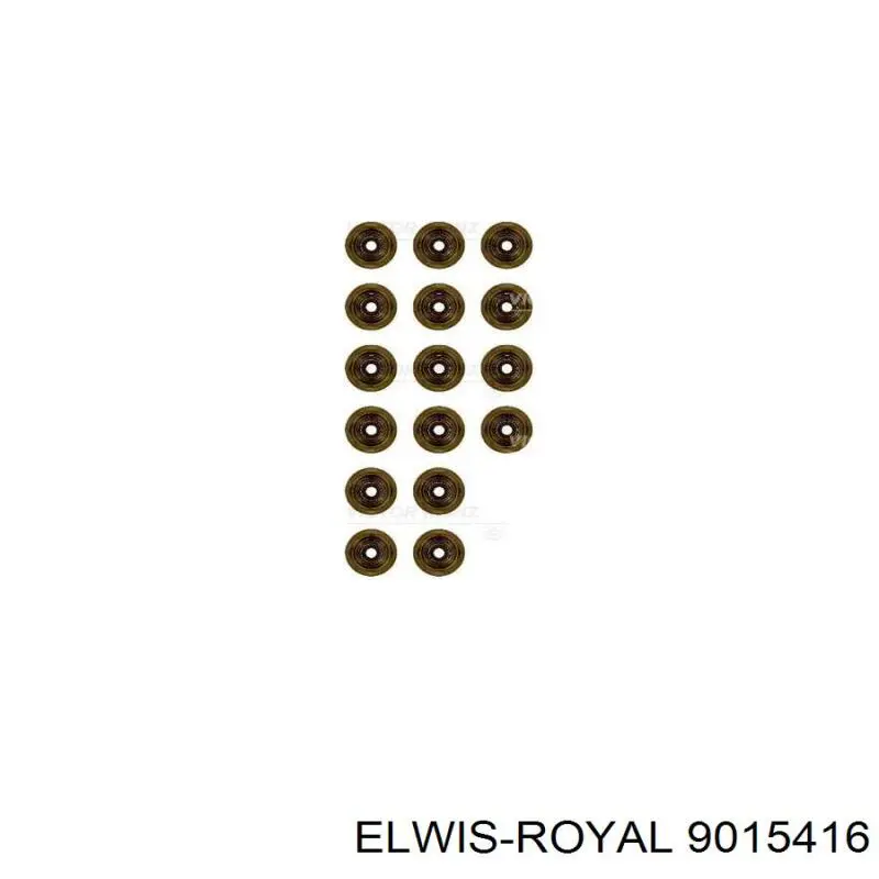 9015416 Elwis Royal сальник клапана (маслознімний, впуск/випуск, комплект на мотор)