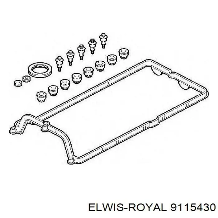 Прокладка клапанної кришки, права 9115430 Elwis Royal