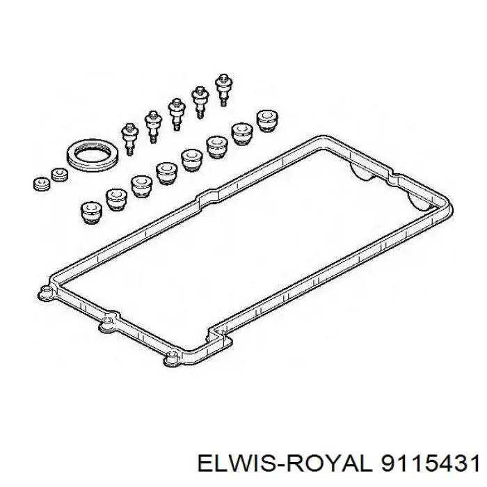 Прокладка клапанної кришки, ліва 9115431 Elwis Royal