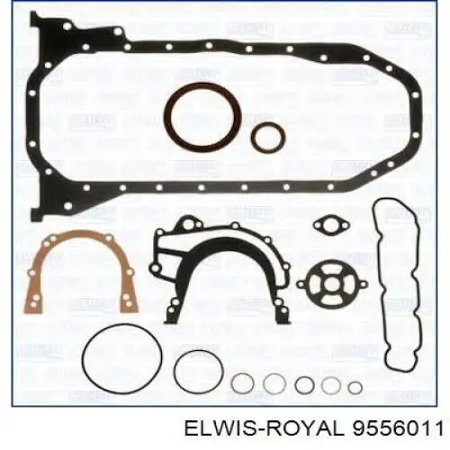 Комплект прокладок двигуна, нижній 9556011 Elwis Royal