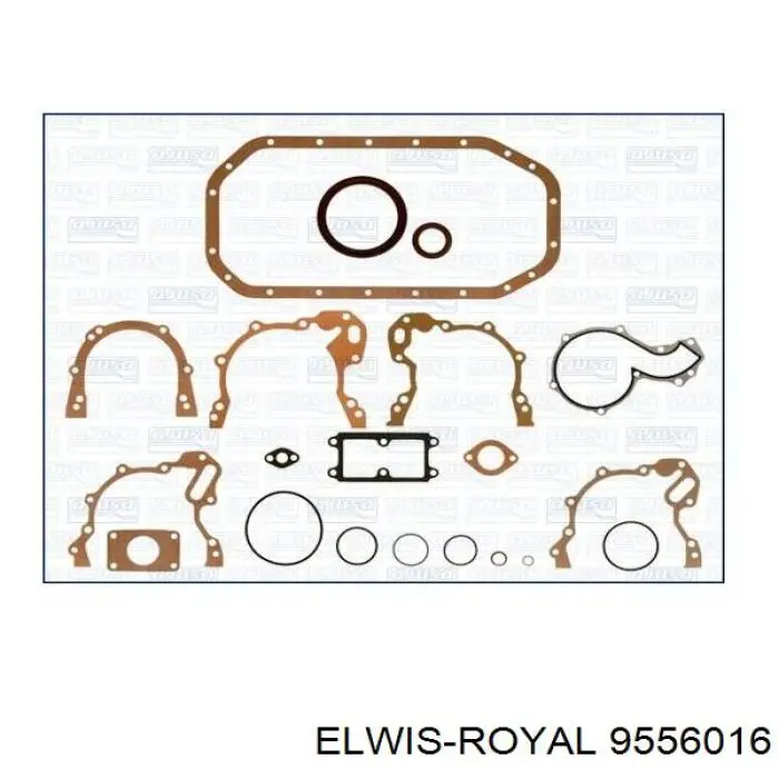 9556016 Elwis Royal комплект прокладок двигуна, нижній