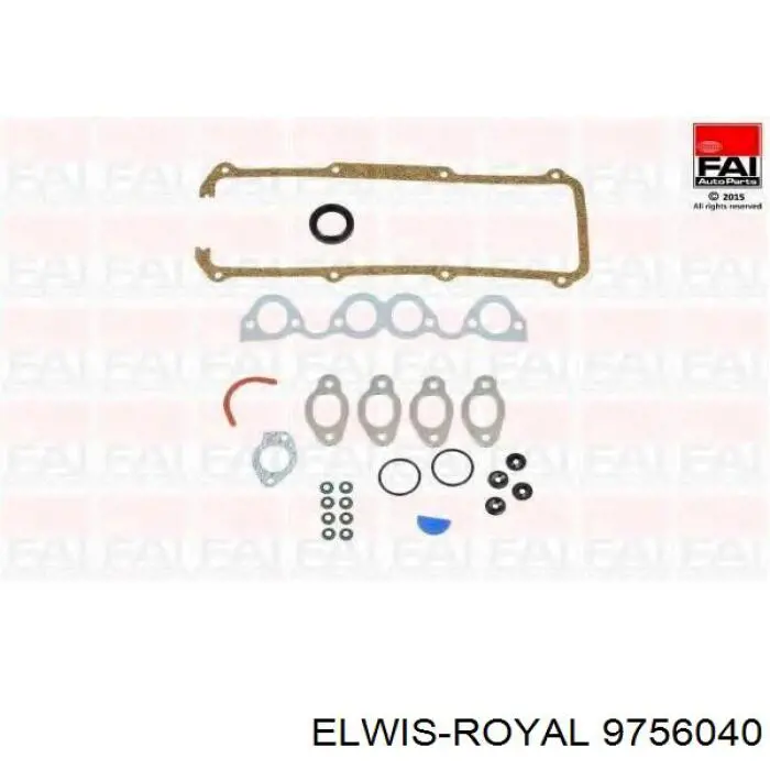9756040 Elwis Royal комплект прокладок двигуна, верхній