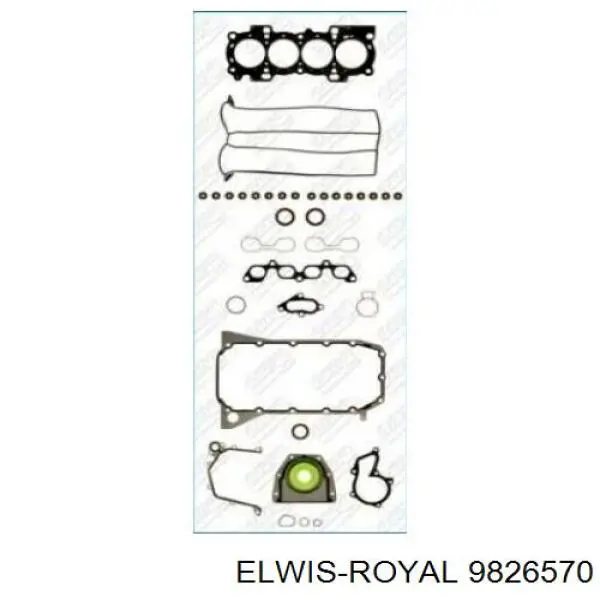 Комплект прокладок двигуна, верхній Elwis Royal 9826570 ціна, від 81.49 USD