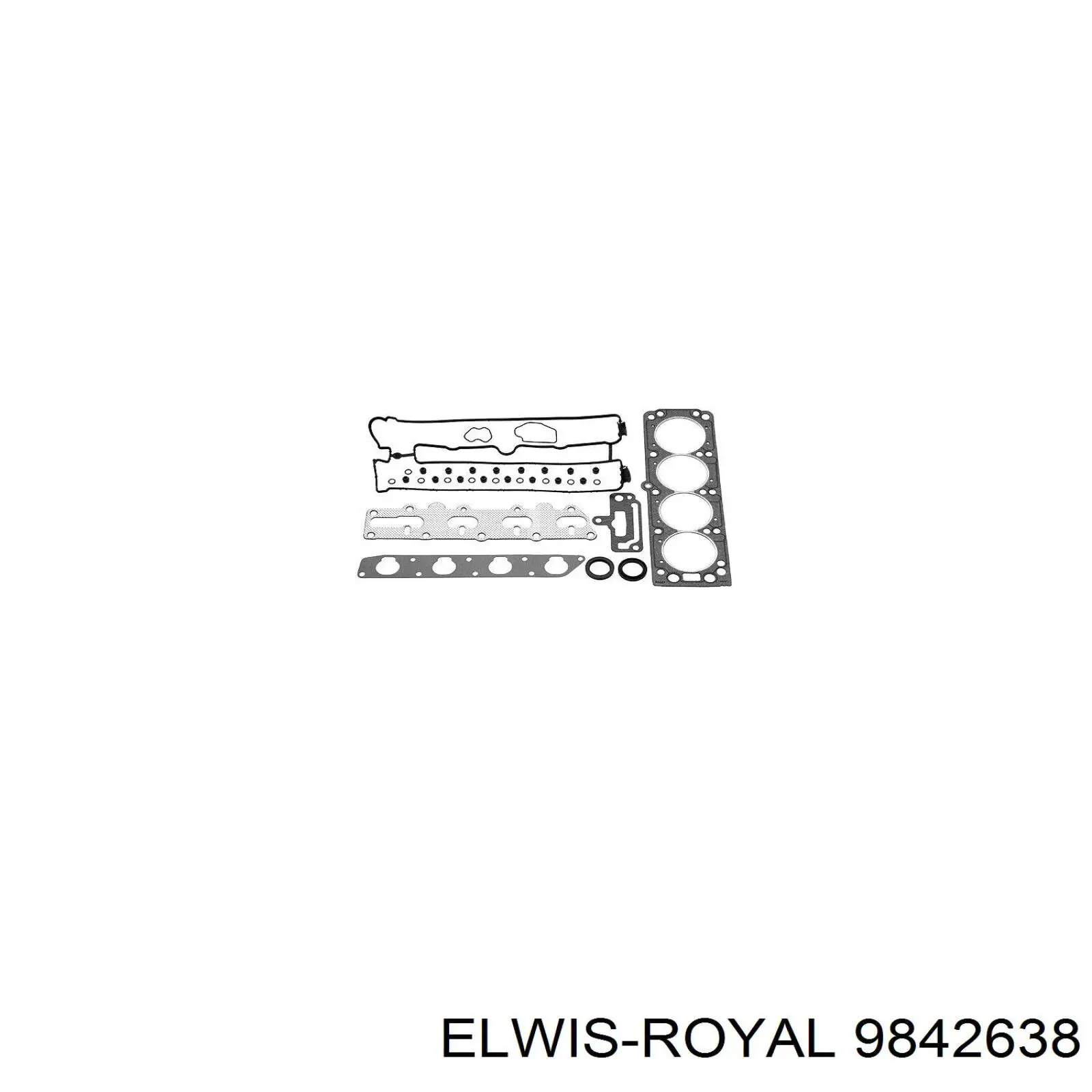 9842638 Elwis Royal комплект прокладок двигуна, верхній