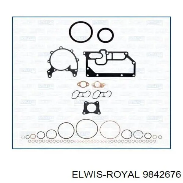 Комплект прокладок двигуна, верхній Elwis Royal 9842676 ціна, від 51.21 USD