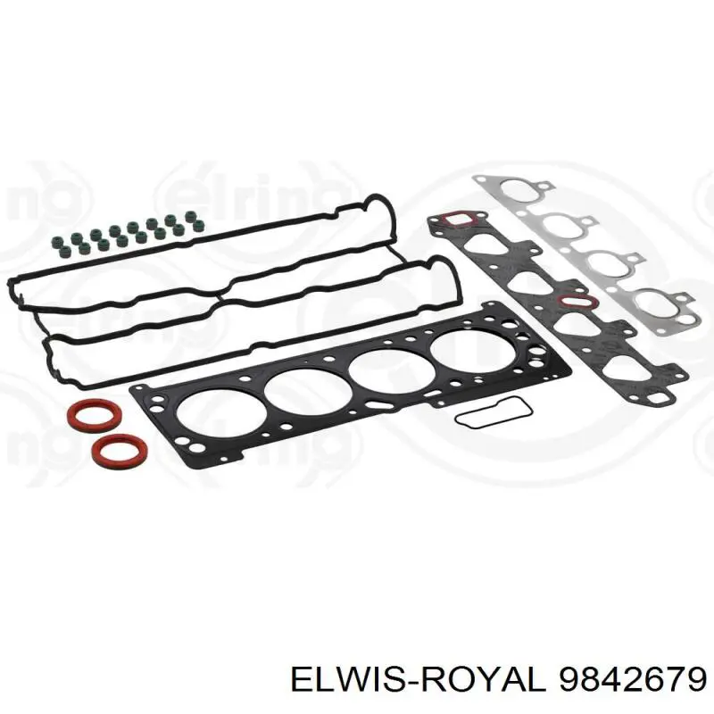 Комплект прокладок двигуна, верхній 9842679 Elwis Royal