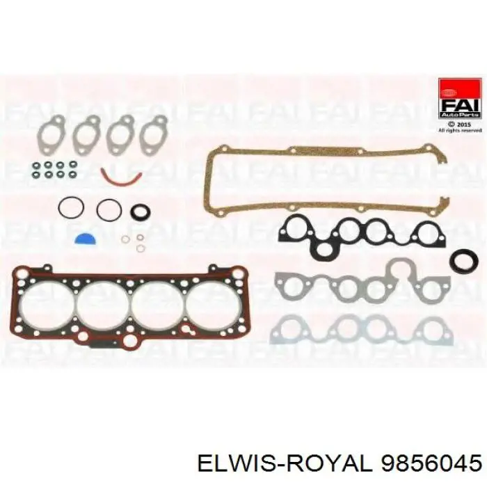 9856045 Elwis Royal комплект прокладок двигуна, верхній