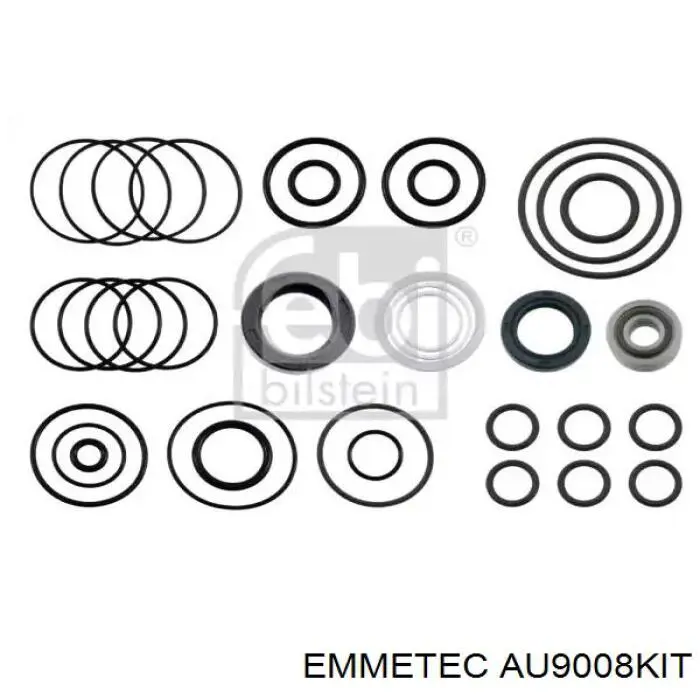 AU9008KIT Emmetec ремкомплект рульової рейки (механізму г/у, (комплект ущільнень))