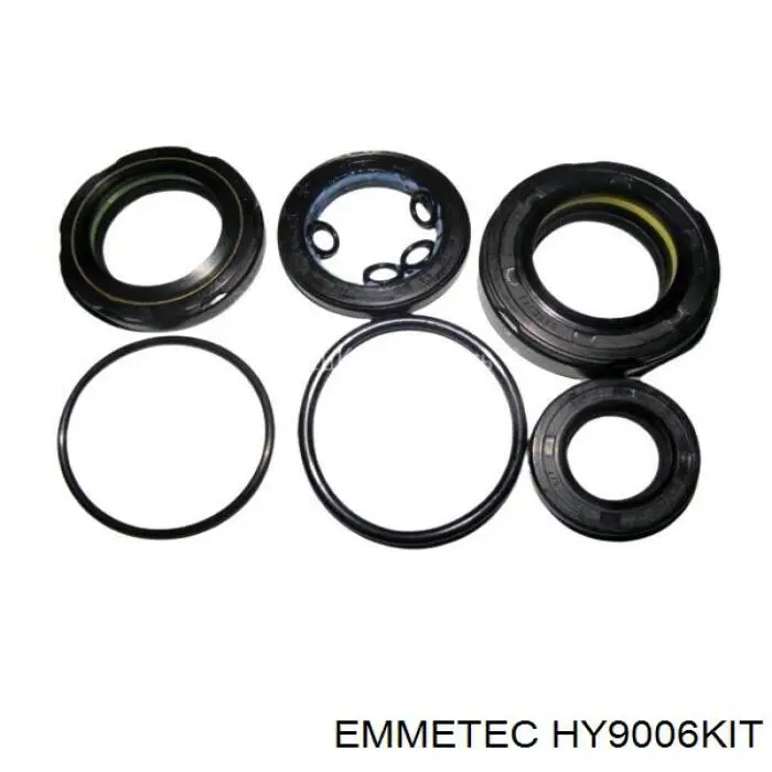 Ремкомплект рульової рейки (механізму) г/у, (комплект ущільнень) EMMETEC HY9006KIT