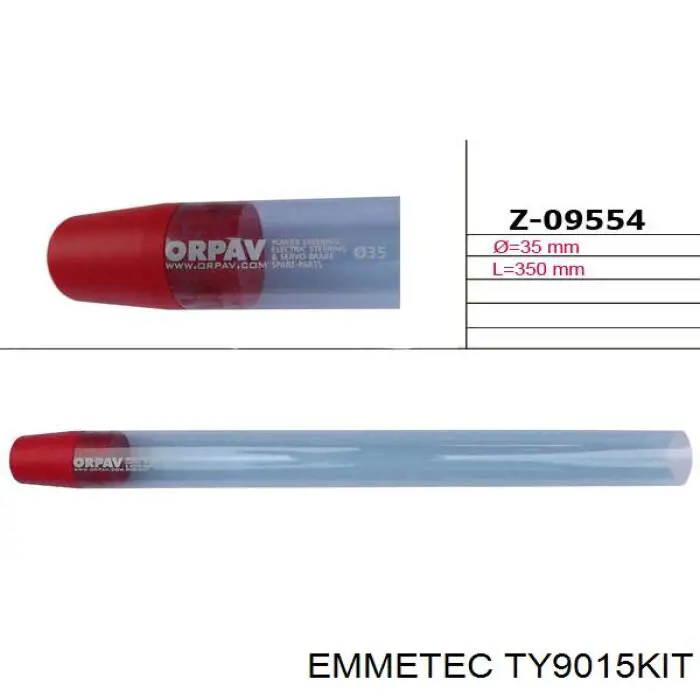 Купити TY9015KIT Emmetec Ремкомплект рульової рейки (механізму) г/у, (комплект ущільнень)