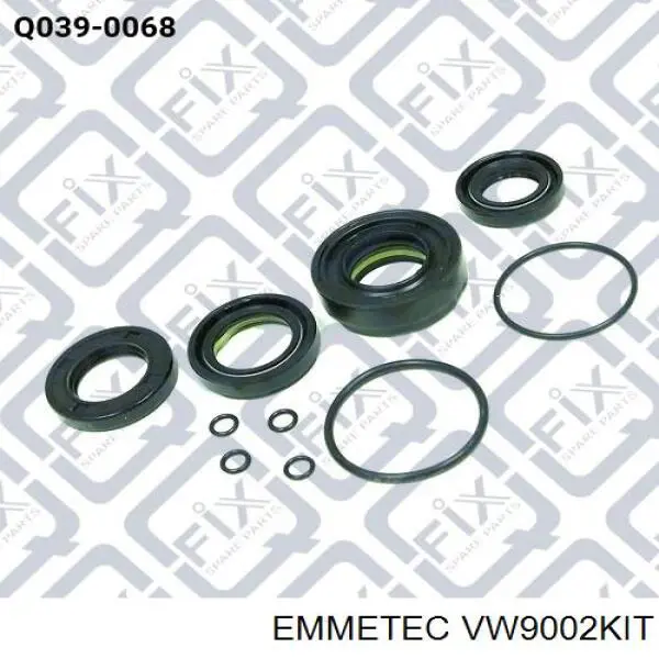 Купити VW9002KIT Emmetec Ремкомплект рульової рейки (механізму) г/у, (комплект ущільнень)