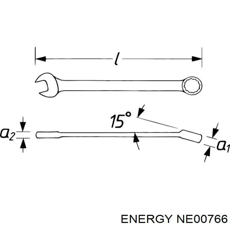 Пістон (кліп) кріплення бризковика NE00766 Energy