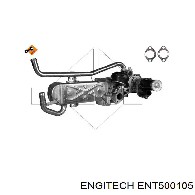 Радіатор системи EGR рециркуляції вихлопних газів ENT500105 Engitech