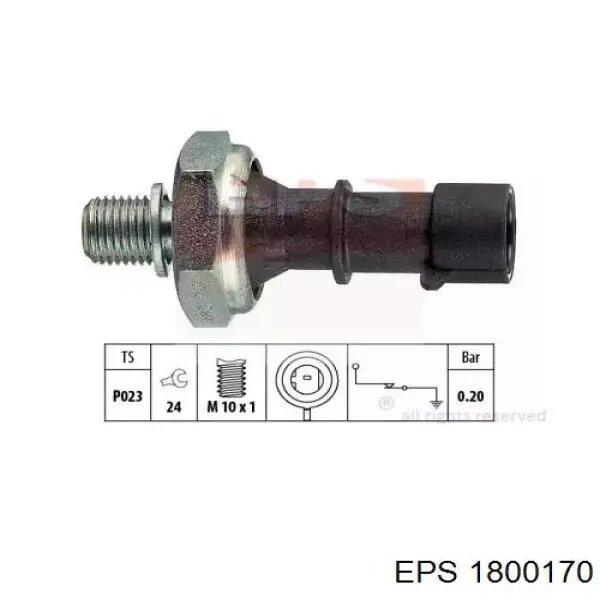 Манометри (показник тиску масла) EPS 1800170 ціна, від 4.73 USD